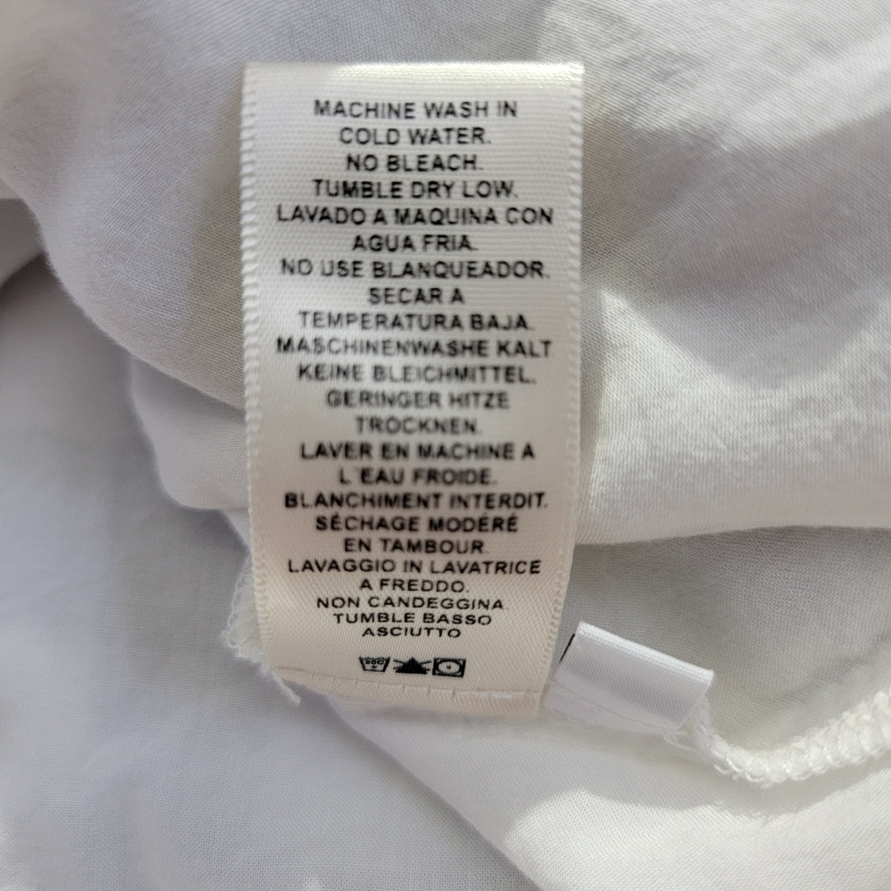 Cloth & Stone Anthropologie V Neck Sleeveless Gingham Blue White Dress Check L - Picture 11 of 13